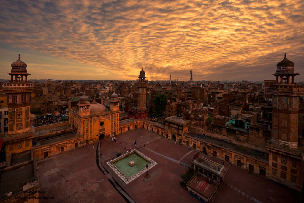 Wazir Khan Mosque Lahore Pakistan at sunset – Lahore heritage tour