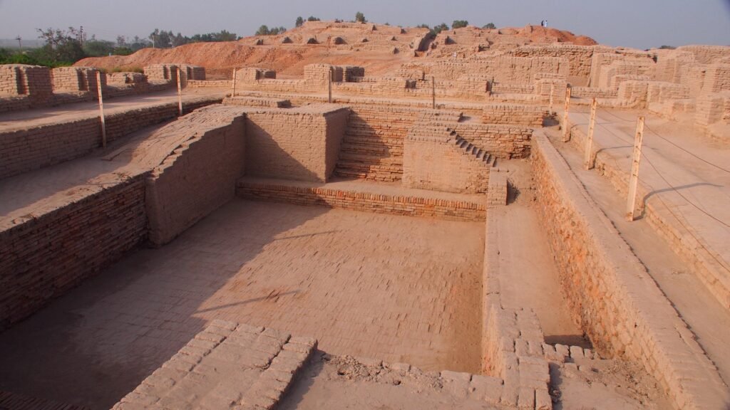 The Great Bath at Mohenjo-daro, a brick-lined pool of the Indus Valley Civilisation